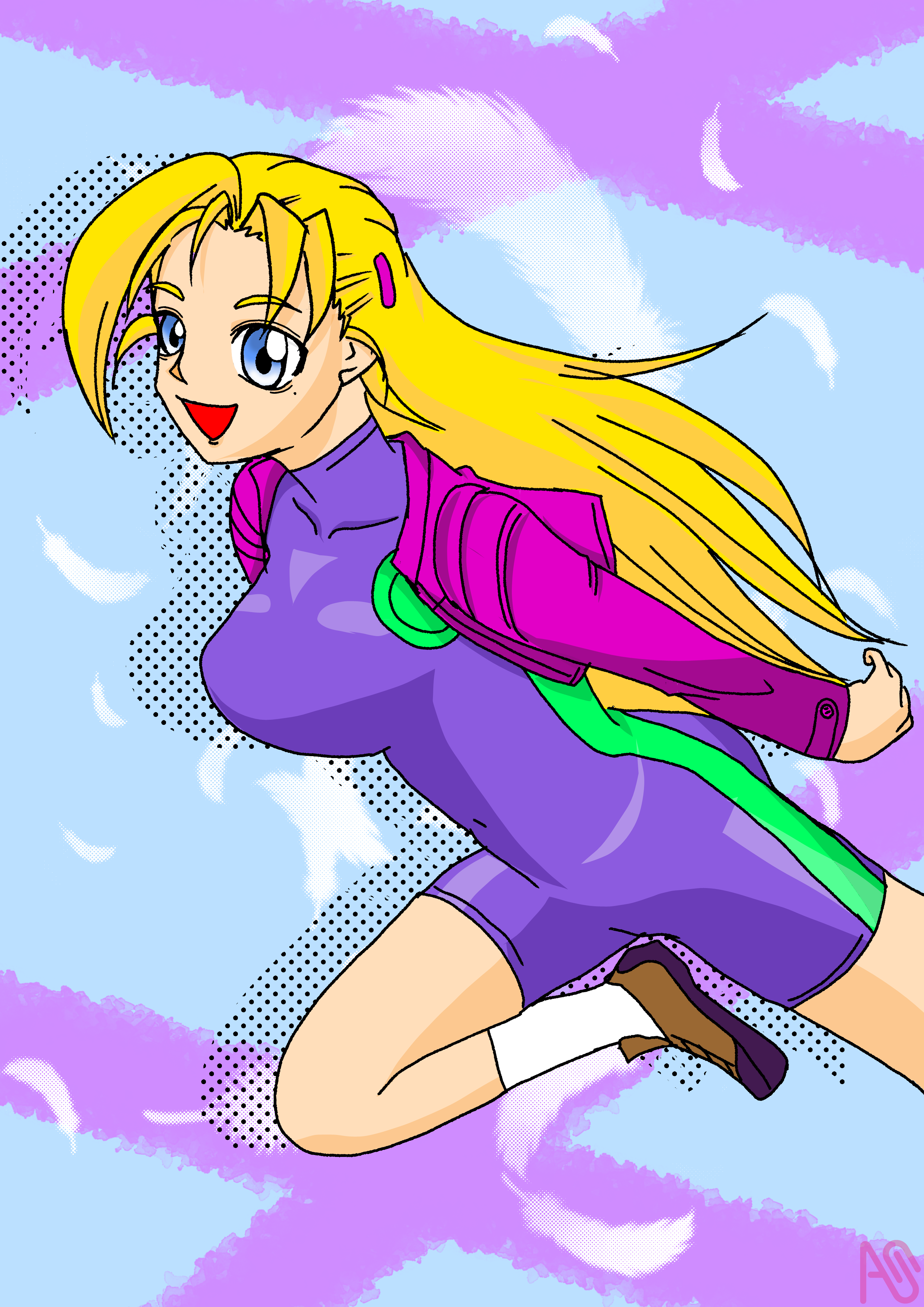 初期の風林寺美羽さんの髪の毛好き( =＾ω＾) ぴぃ助 - Illustrations