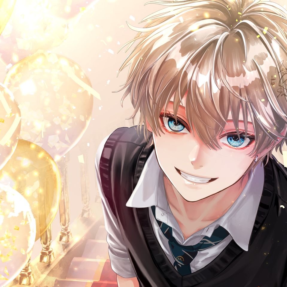 HBD to me Illust of ichiiShiki impasto uniform art original male boy yellow oc Doggo 代理