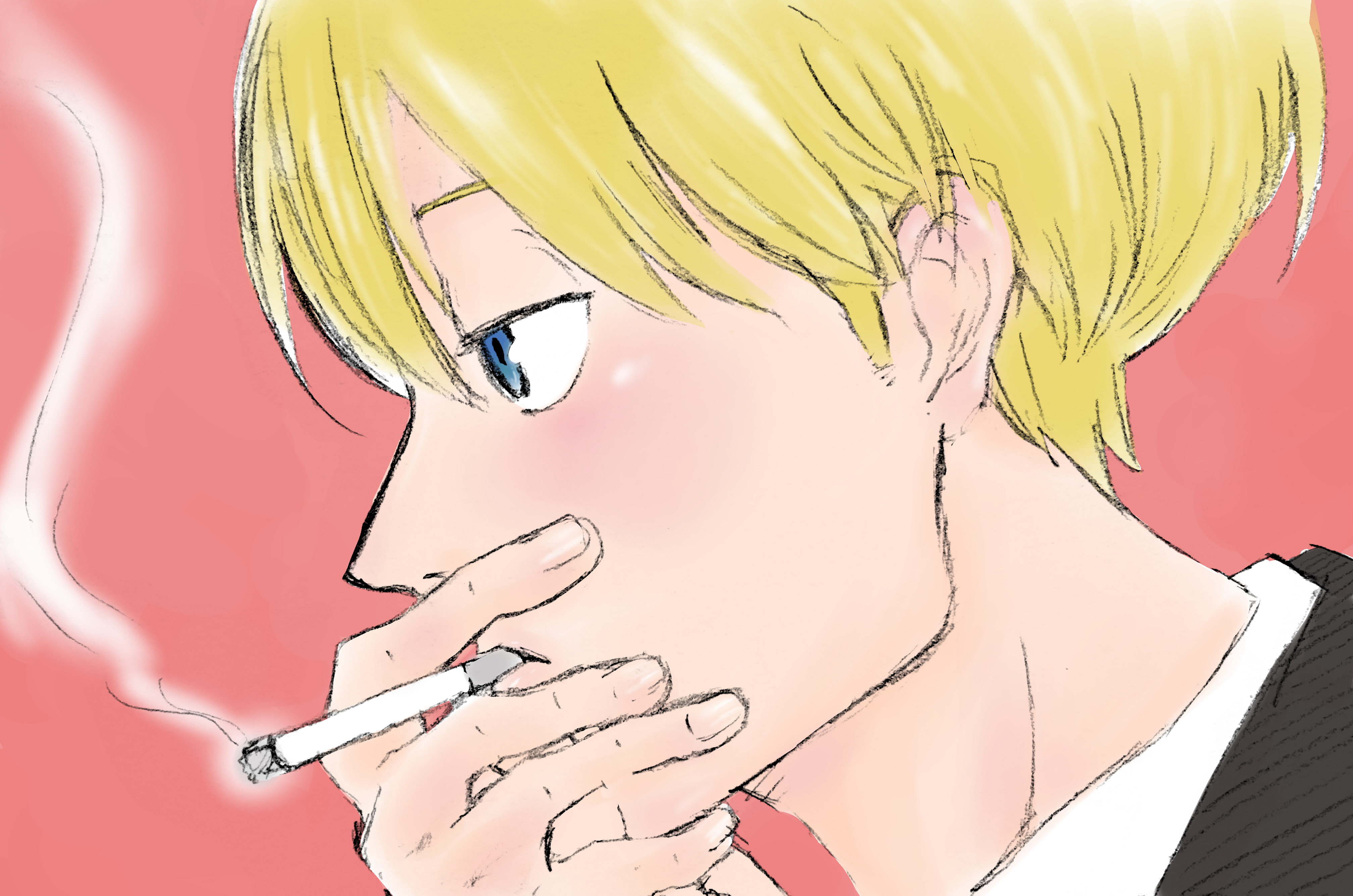 もらいタバコのジーン Yuu Illustrations Art Street