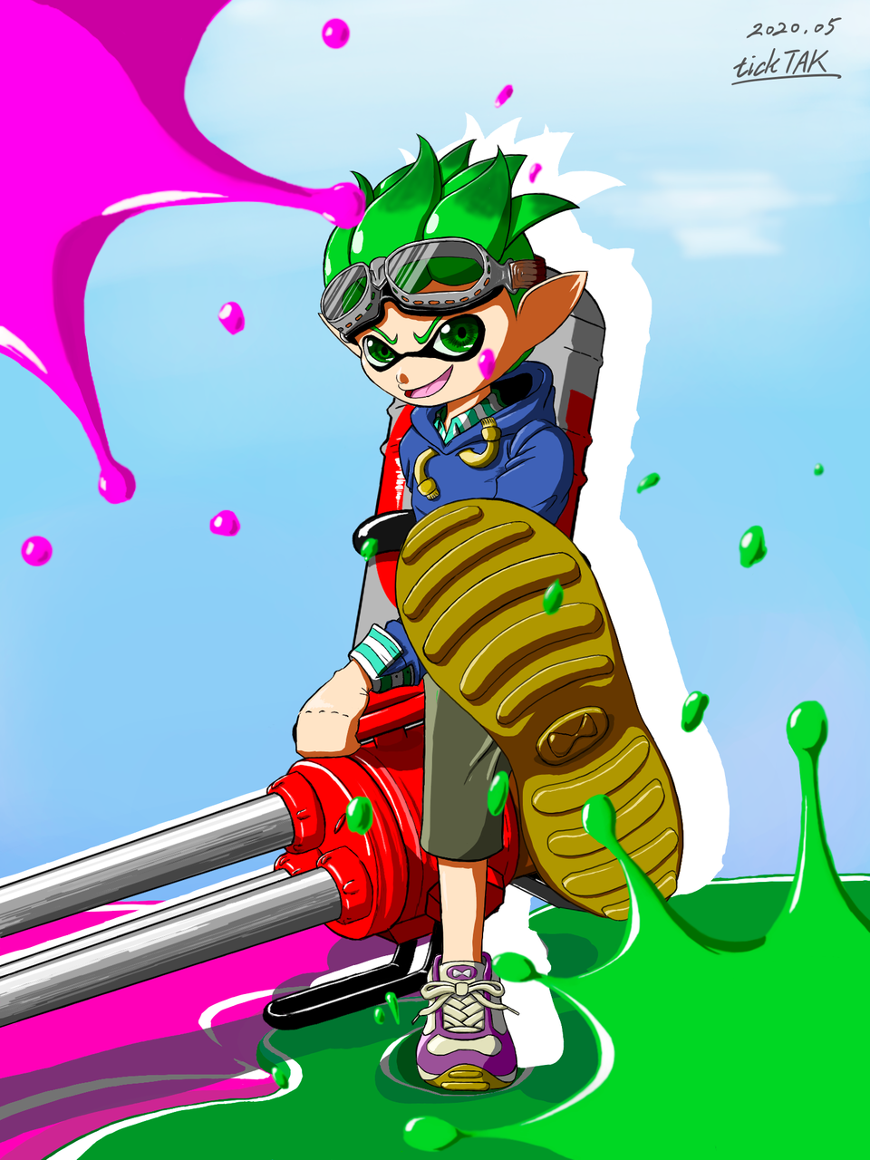蹴散らせハイカス ｔａｋ イラスト Art Street アートストリート