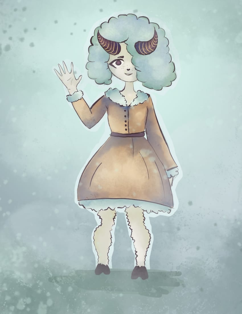 Minty The Sheep Onelunarkitty イラスト Art Street アートストリート