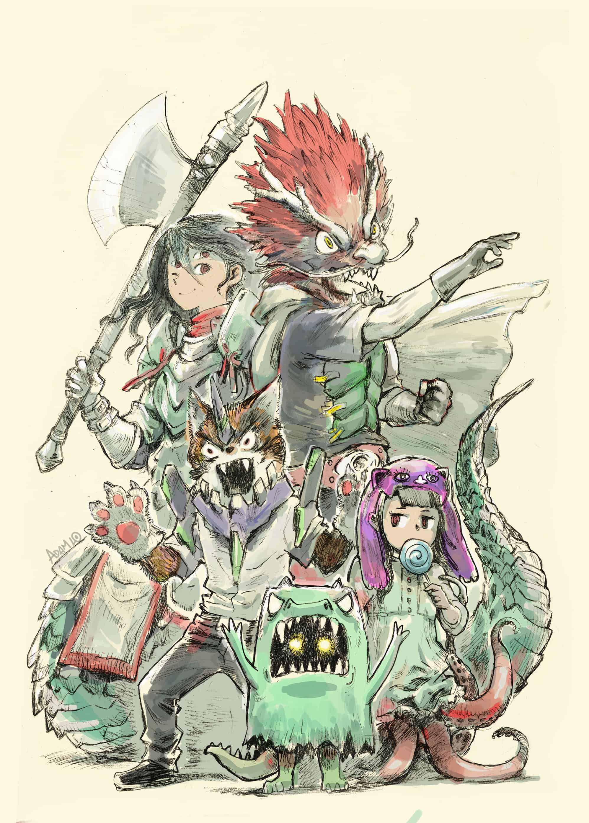 竜人! AdamLo - イラスト ART street (アートストリート)