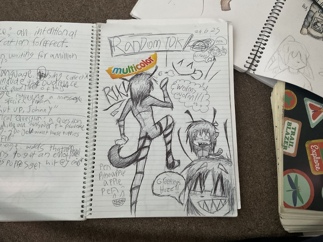 Har har har Illust of Rikki furry traditionalart procreate furryoc Sigma furryartist editthistagplz AustralianKnots Pee_your_pants