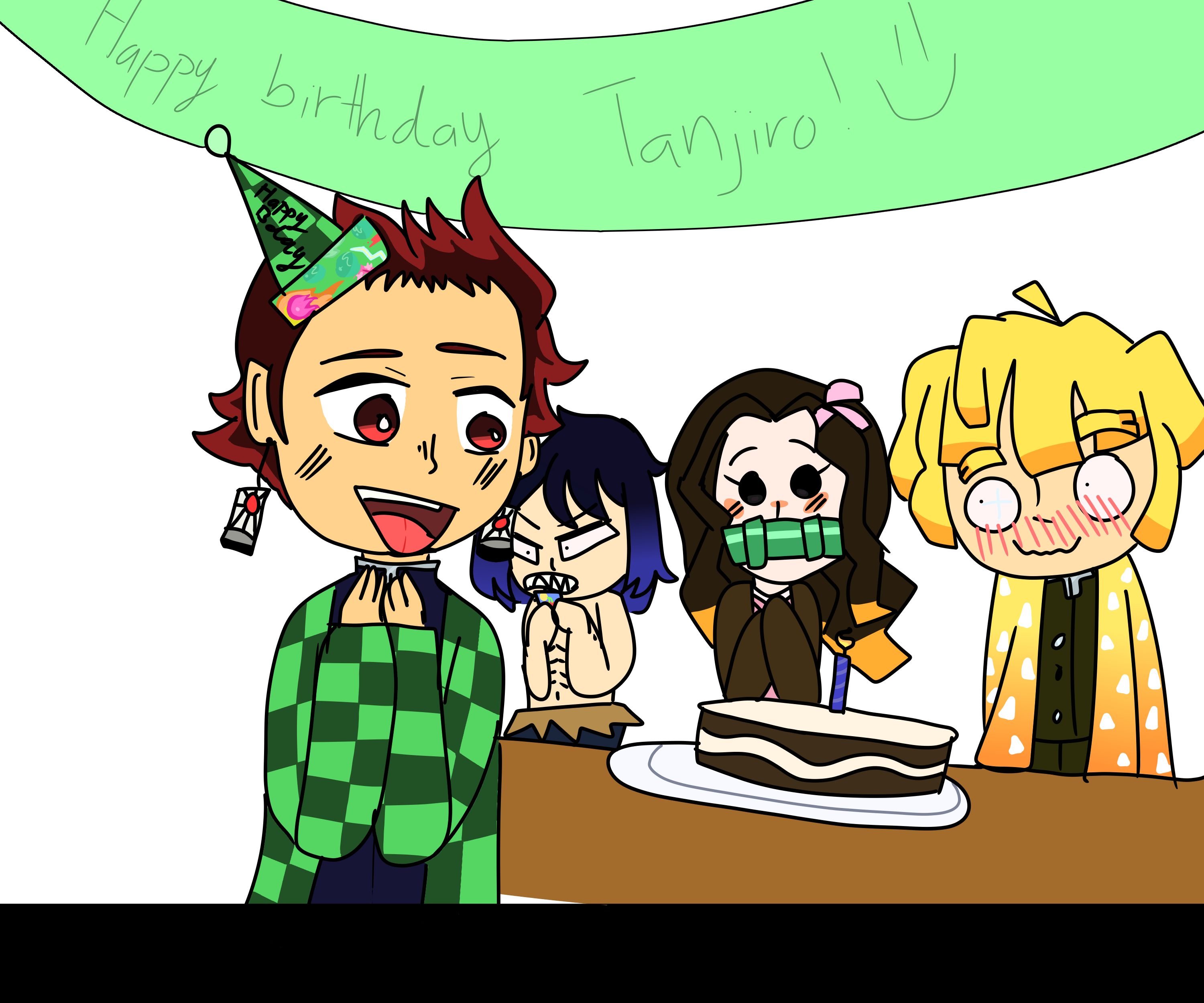 Happy birthday Tanjiro Br0wnie03 - Illustrations ART street