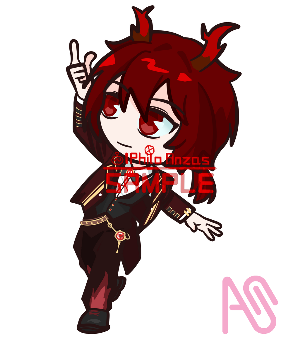 commission Illust of Philo Anzas🇨🇳 fanfic oc commission