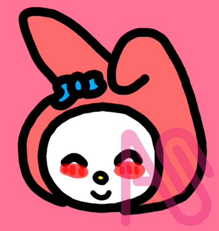 My Melody princess and mini My Melody💗 Illust of ☆~♡Qiya♡~☆ girl pink heart red kawaii style mini lovers Sanrio Kaizo