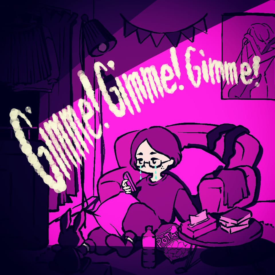 Gimme Gimme Gimme 桃フライ イラスト Art Street アートストリート