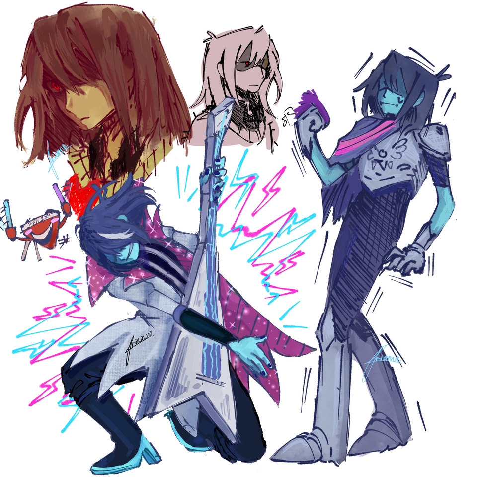 Krissss ☠️☠️🤑 Illust of Y/O drawing art artdigital Kris dibujodigital IbisPaintX Deltarune Krisdeltarune