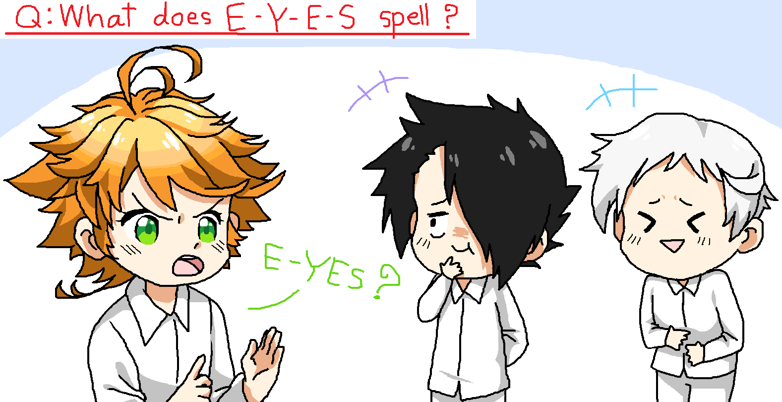 What does EYES spell ? (The Promised Neverland) Rinzy