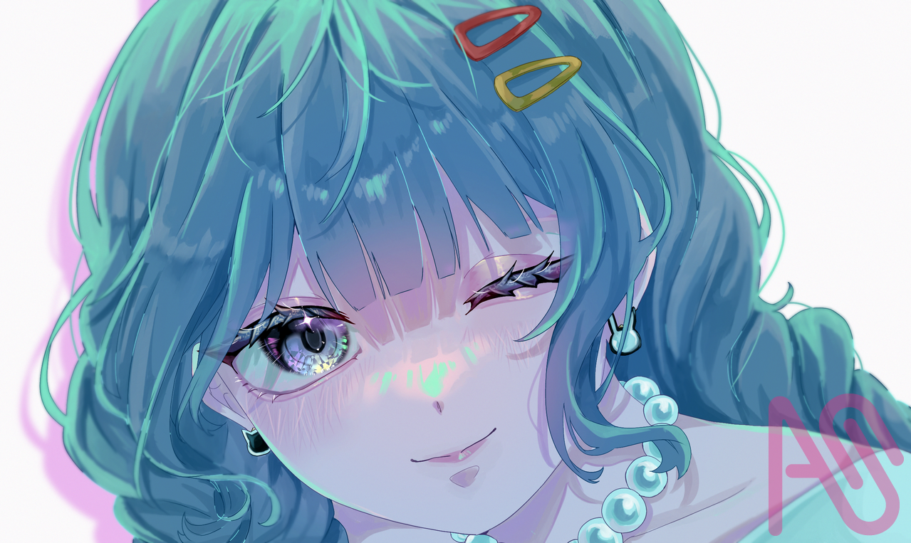 ✨しゃけちゃん！おめでとう！🪼✨ Illust of ねこもりや girl fanart kawaii よその子 お誕生日おめでとう 大好き 代理 うみのさち プラチナ頑張！