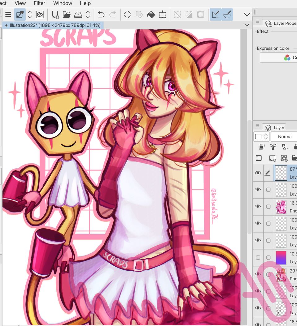 Offsite collab Illust of Lim3soda76___ fanart illustration Sigma dandysworld