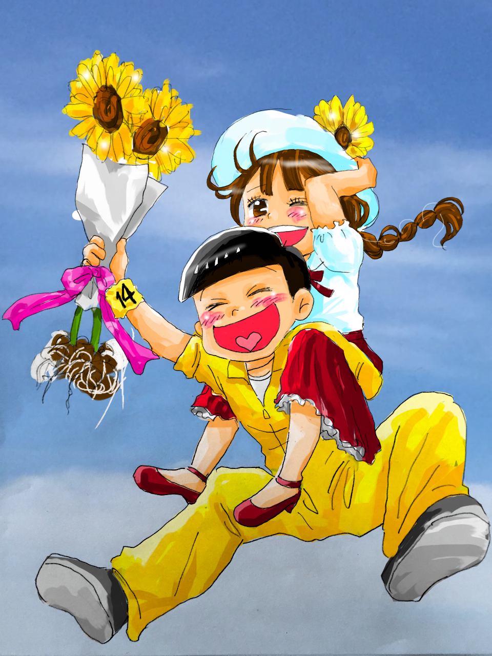 ハッスルハッスル かずぼんぼこぼん イラスト Art Street アートストリート