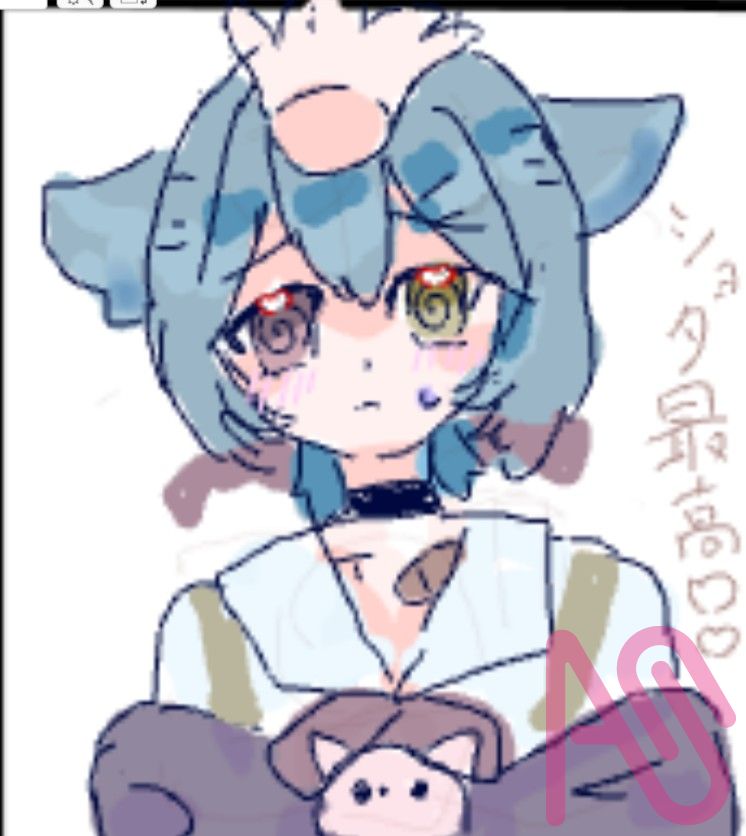 そんなに撫でないでもいいよ、、、、! Illust of 冬華はる cute よその子 絵チャ 小麦ぎつねの探索隊 月明かりの下で、1人の少女が立っていた。