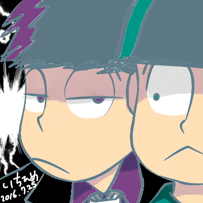 過去絵掘り起こし 笑 マフィア年中松 七月下旬位に作ったアイコン みくりぃあ イラスト Art Street アートストリート