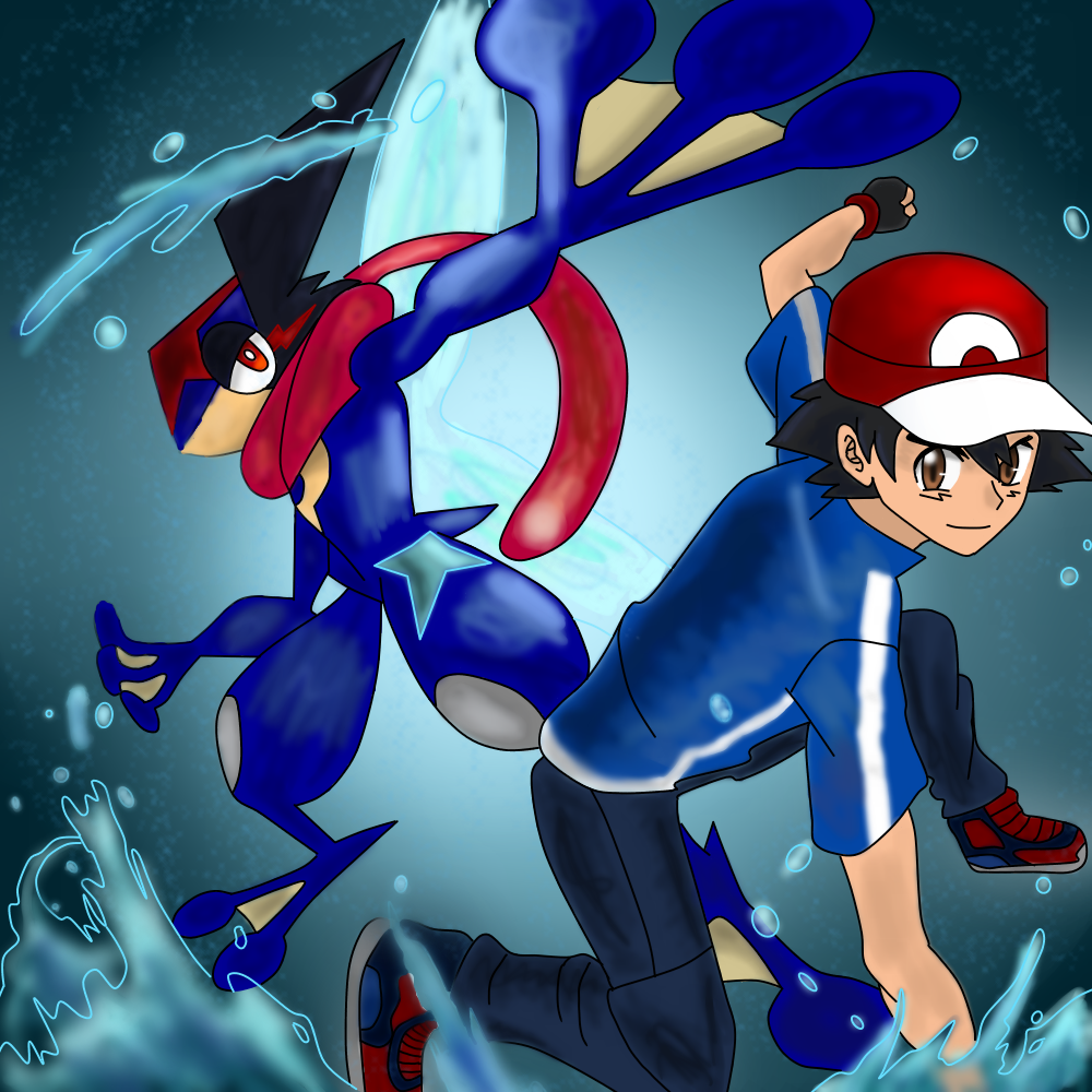 Ash And Ash Greninja Detectivepikachu7777 イラスト Art Street アートストリート Ash And Ash Greninja Detectivepikachu7777 イラスト Art Street アートストリート