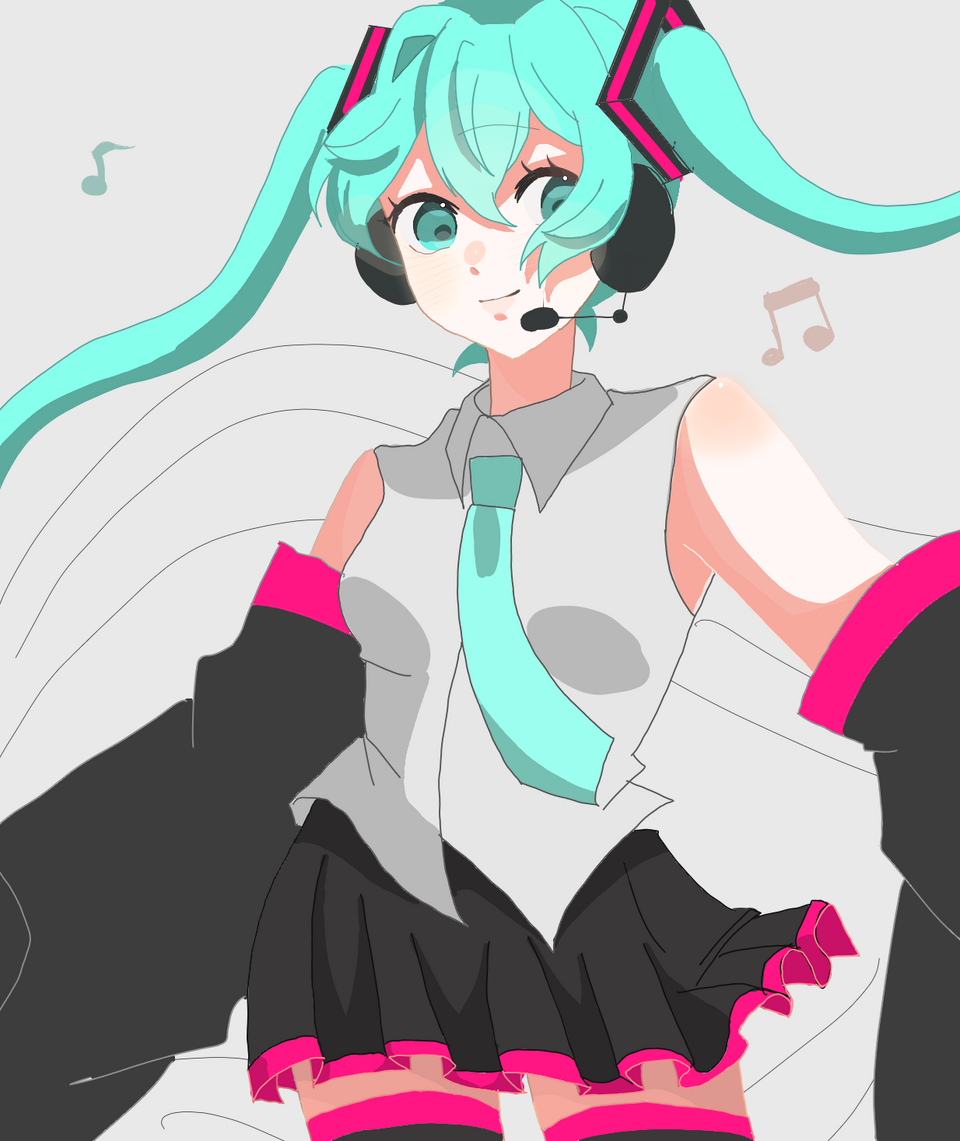 初書き！ Illust of アサガオ medibangpaint hatsunemiku 自分絵