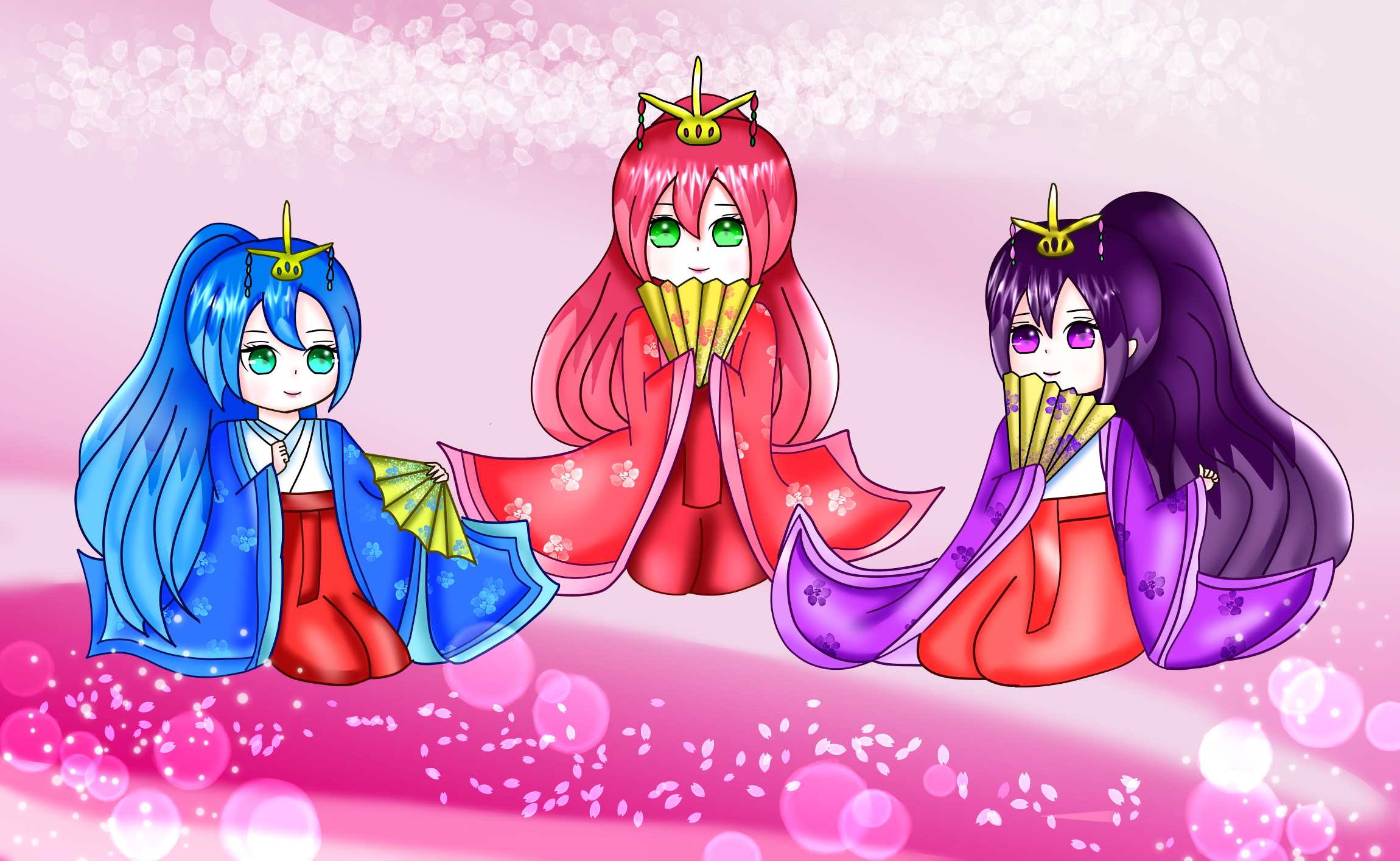 ふぶき姫＆百鬼姫＆椿姫 杏御前 - Illustrations ART street