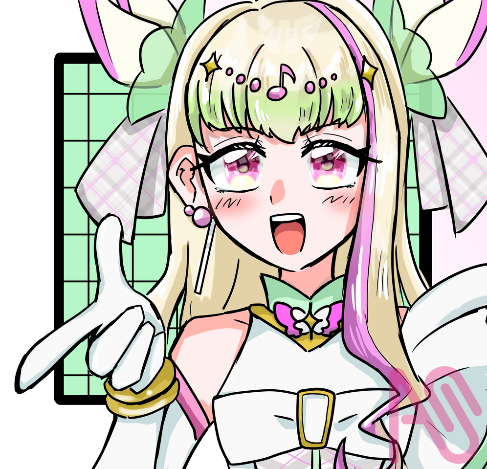 心ズッキュン☆キュアズキューン！ Illust of 🍫ちょこみんと🎀＠代選~１/３１まで✨ girl fanart illustration メディバンペイント PrettyCure キミとアイドルプリキュア♪ プリルン キュアズキューン