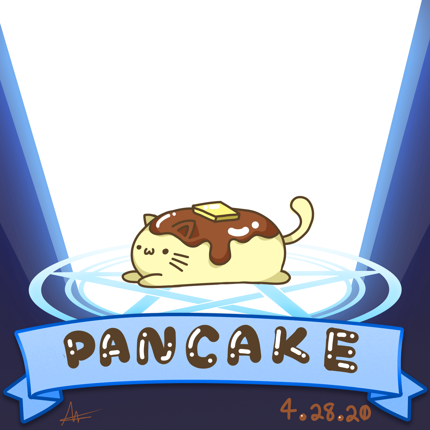 Pancake Cat donutaddic Illustrations ART street