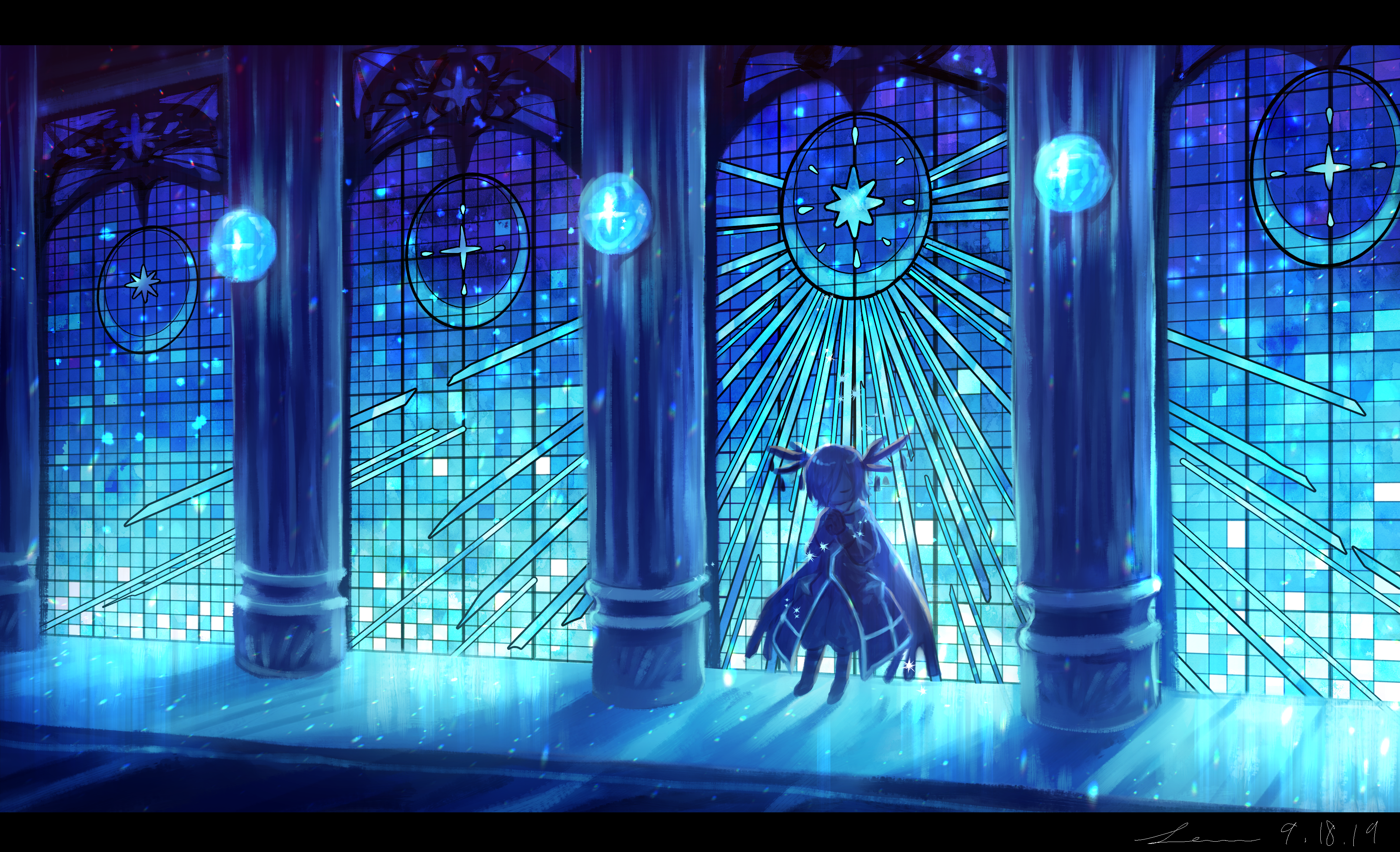 はる　stardust lighthouse （星屑の灯台）　アクリル画 stardust lighthouse （星屑の灯台） アクリル画 - 絵画
