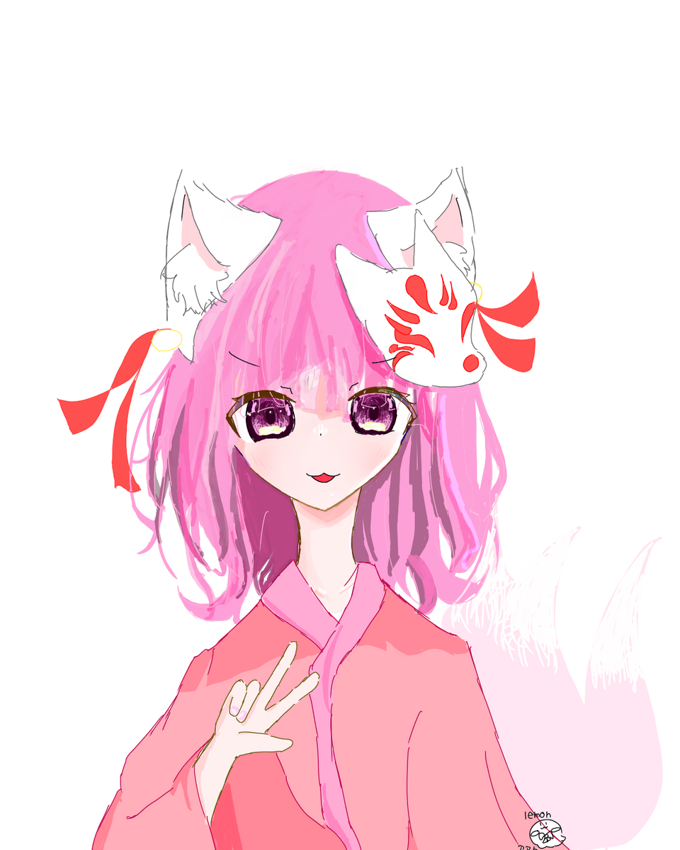 　(о´∀`о) Illust of れもんあわぁ🍎٩( ᐛ )و5月30日まで代選てゅう!X-< girl illustration medibangpaint kawaii ウィー〜ーーー てぃな選‼︎ 神すぎるぅありがとぉぉぉ✨✨ ←なんか浄化されました(？)