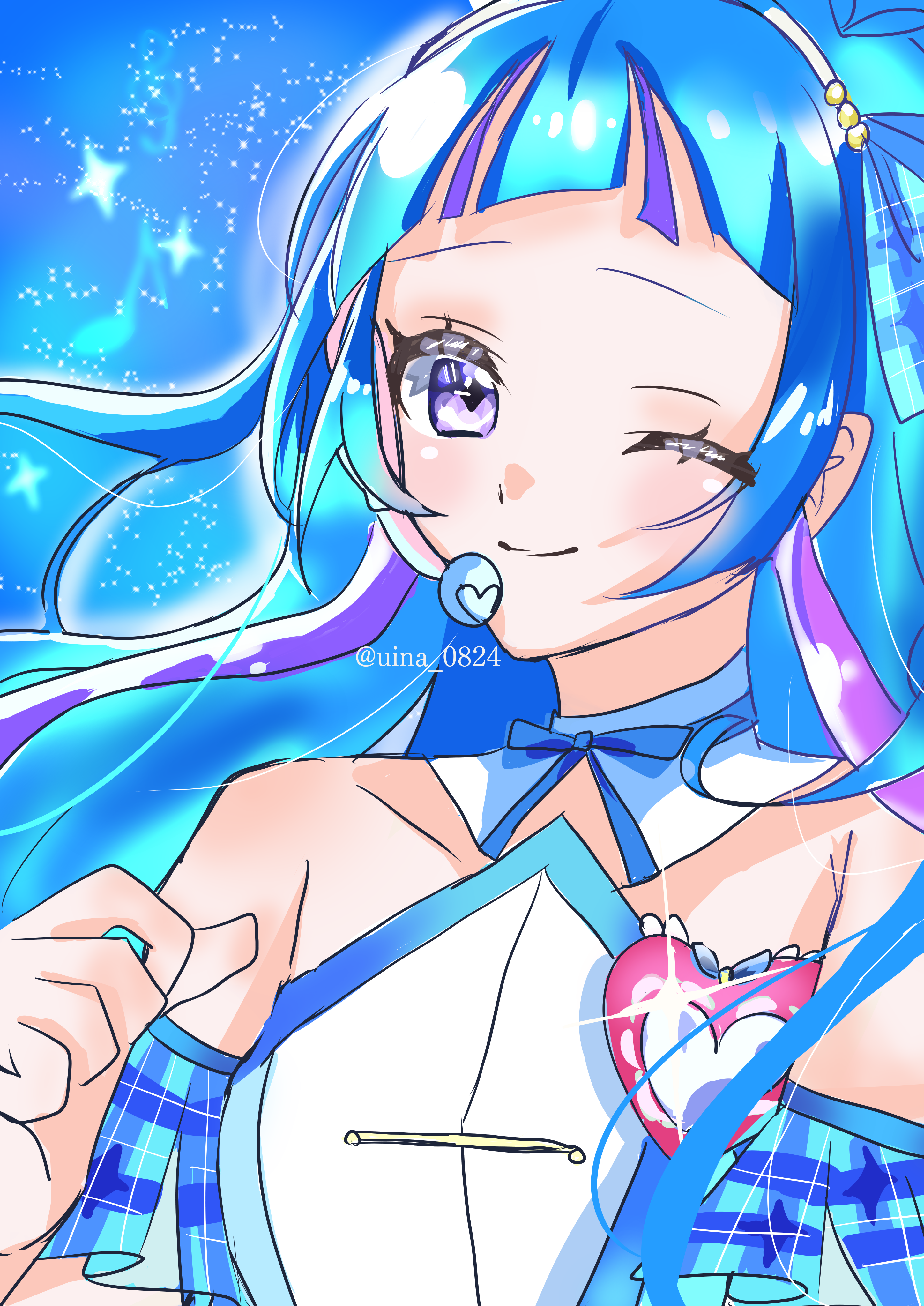 キュアウインク💙♪ 雨音ういな - Illustrations ART street