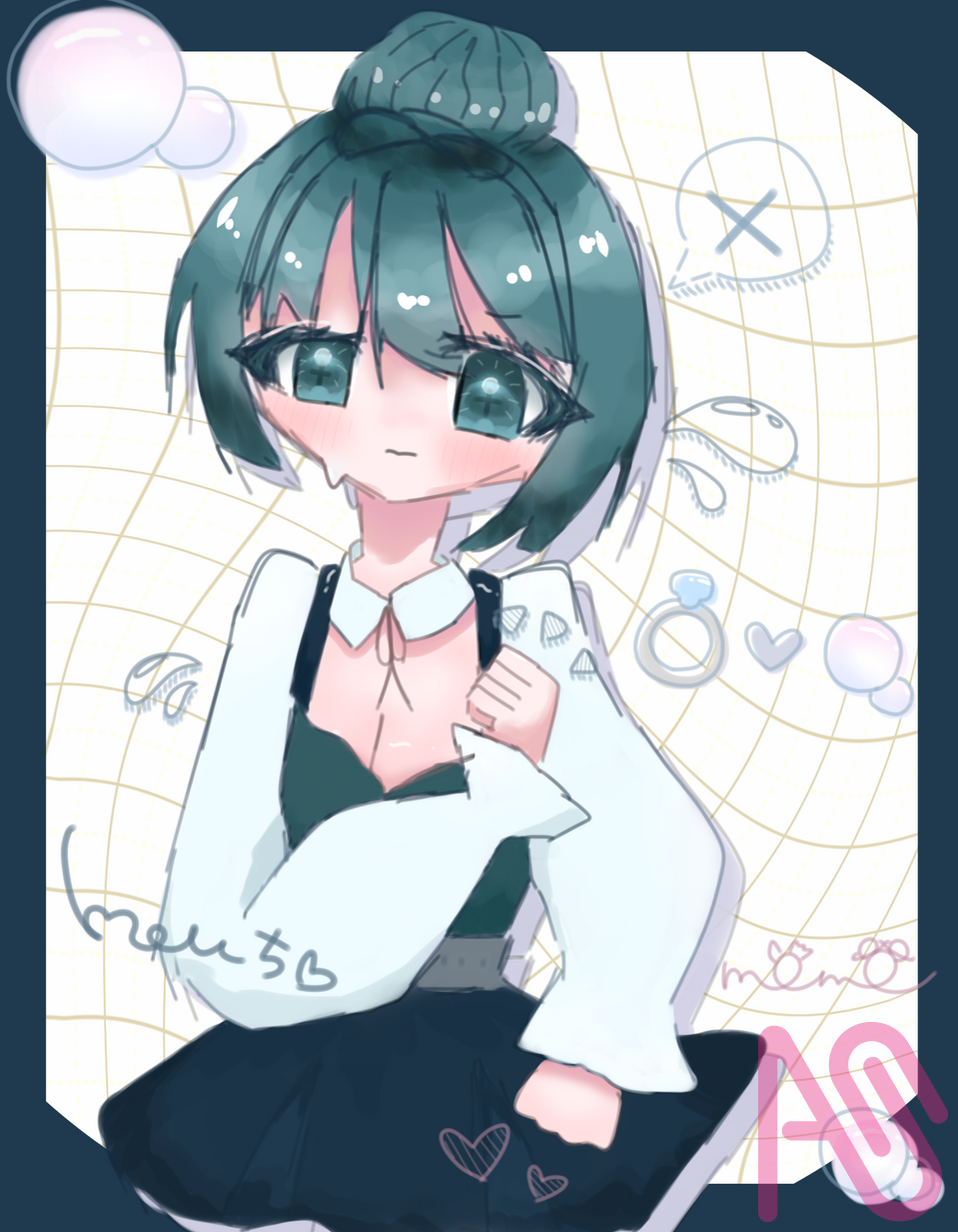 めうち！！ Illust of 縁化桃 girl cute よその子 suzu..推しの証拠 桃色ぱうだぁ 桃のお礼絵