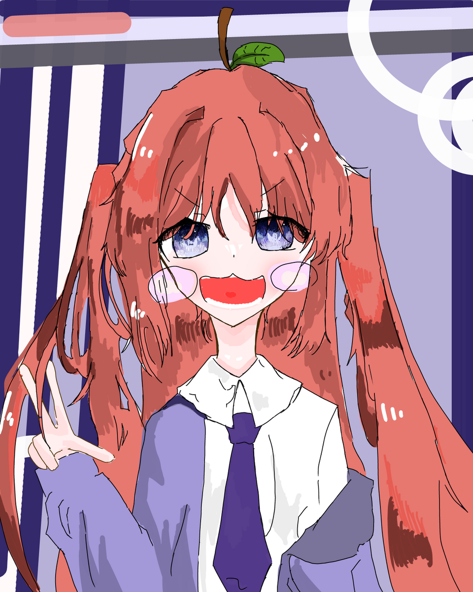 (o^^o) Illust of ™ X_LEMON.AWA ® + ⁰™ ☁️ girl illustration medibangpaint kawaii 後輩ちゃん ふるちゃん どっかのりんごさん