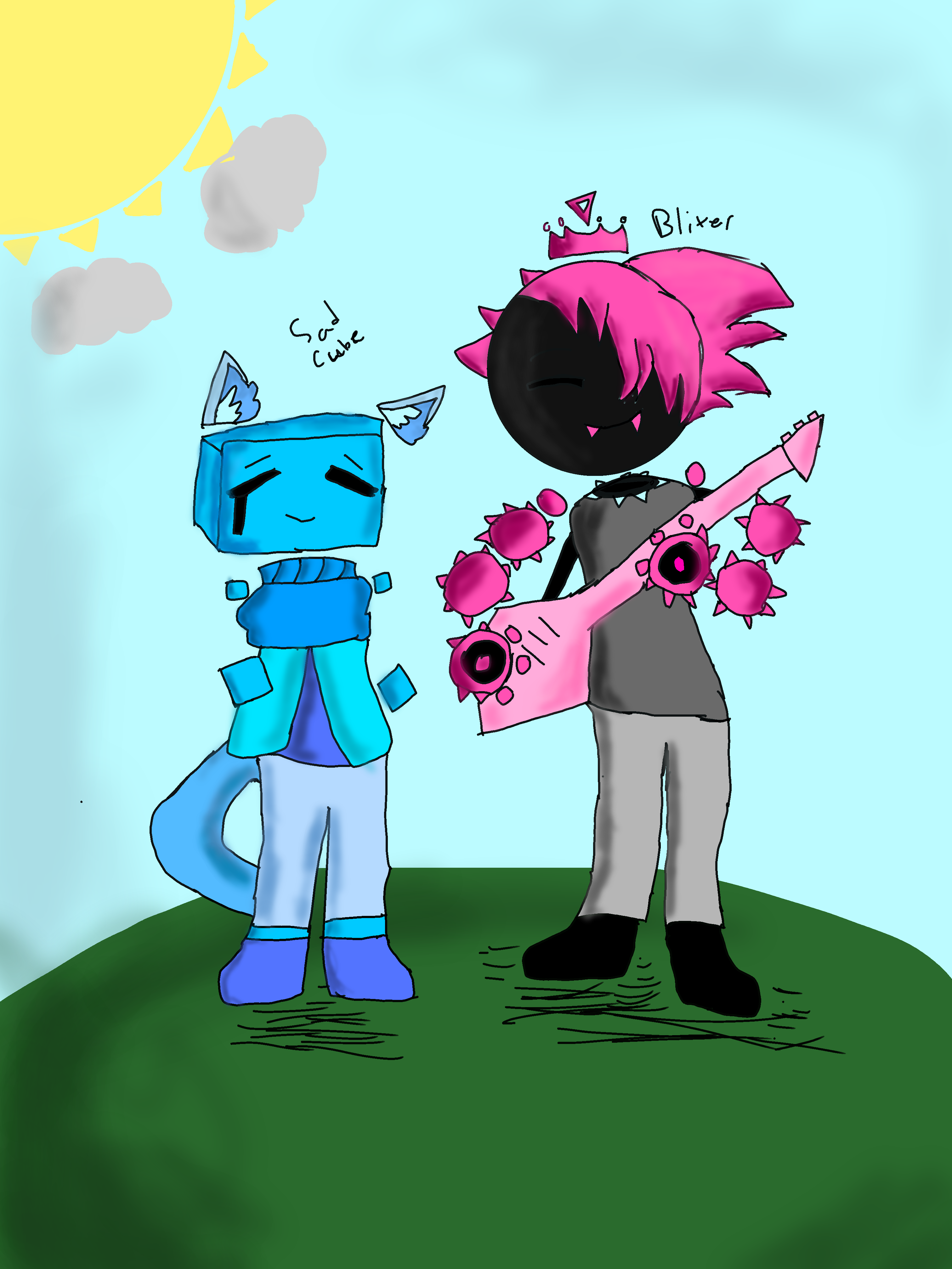 Sad Cube x Blixer Hitorthemissboiz Illustrations ART street