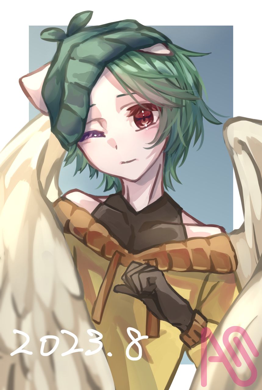 哈萊德四世 Illust of クロク impasto medibangpaint boy 獸耳 綠髮