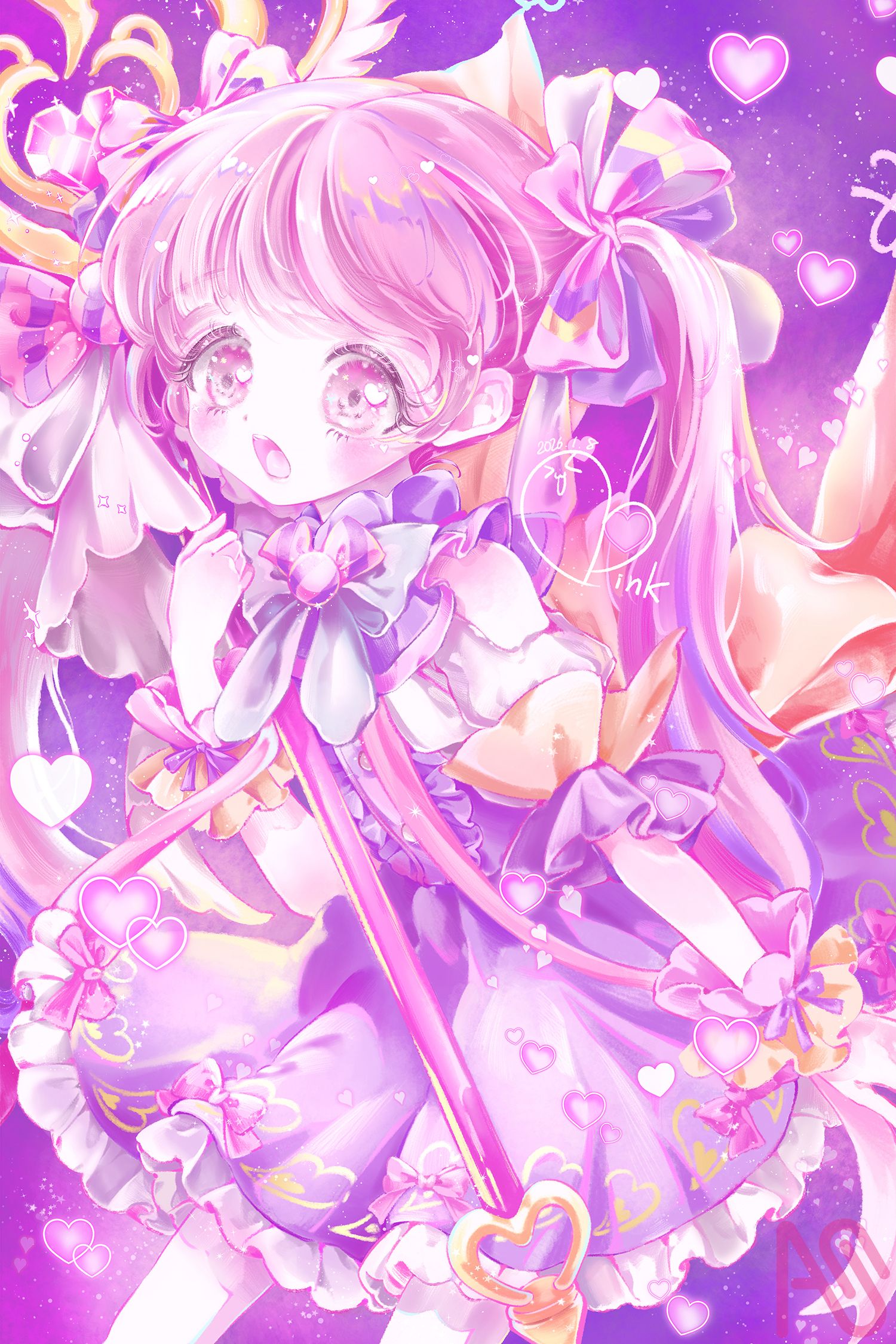 m*可様 色紙　イラスト　「とある魔法使いと少女の物語」 cf2ca0bf-04f7-4706-a49a-