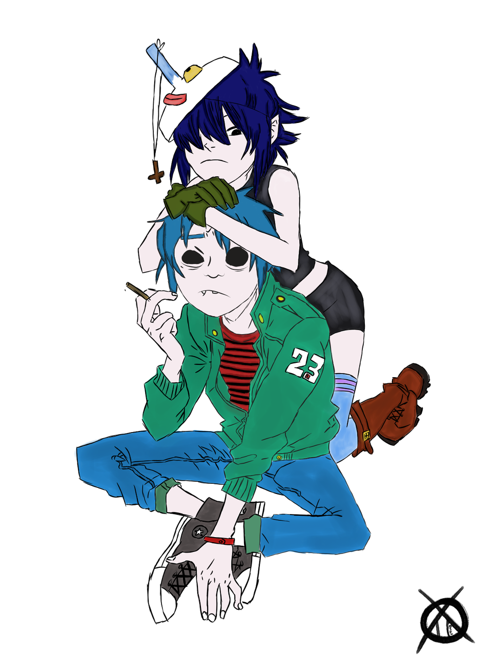 Gorillaz 2d And Noodle