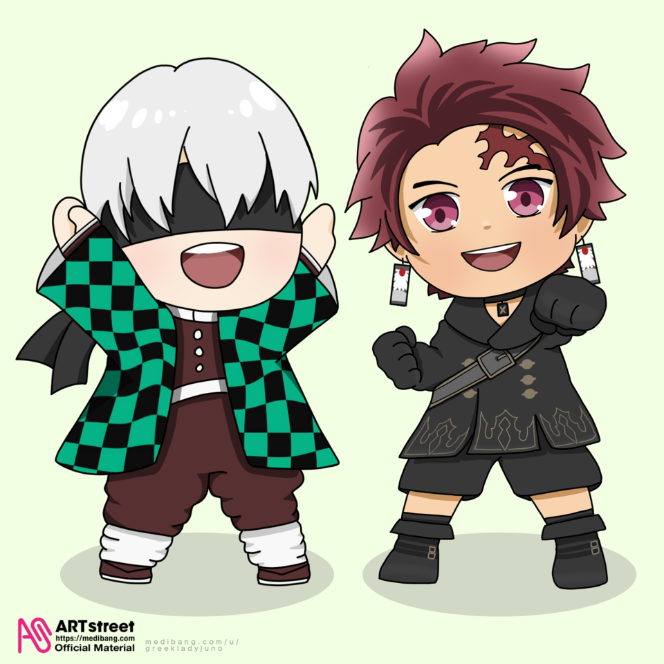 Nier Automata X Demon Slayer Crossover Junooracle イラスト Art Street アートストリート