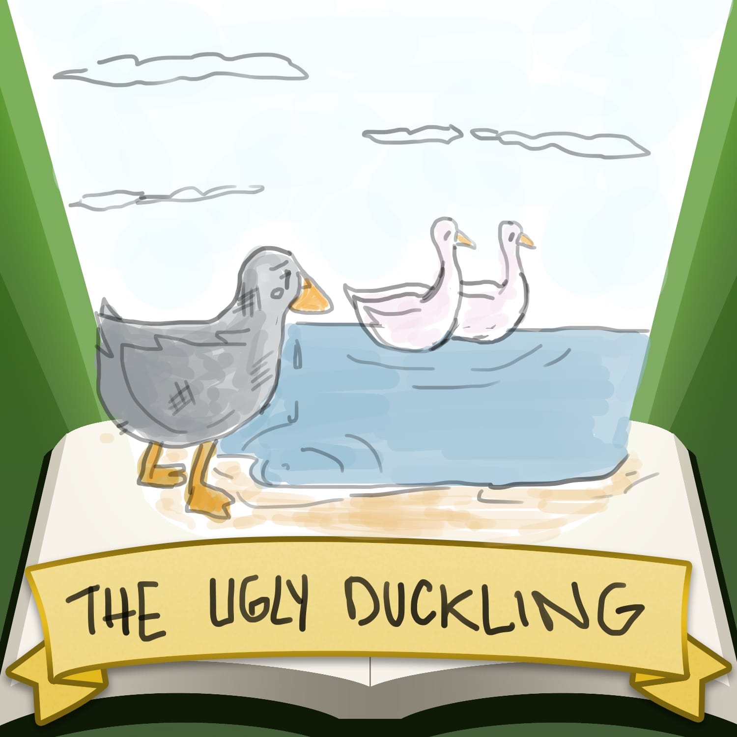 The ugly duckling Elimeli - Illustrations ART street