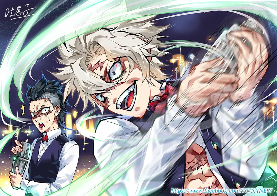 鬼滅の刃 アクリル色紙 イラストギャラリー WEBSHOPくじ 不死川兄弟