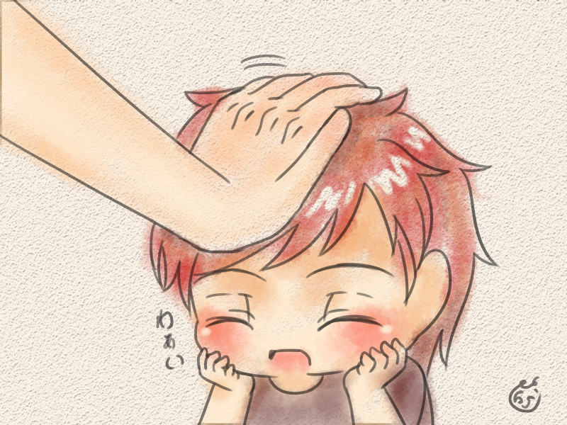 撫でられhideさん てあせ イラスト Art Street アートストリート