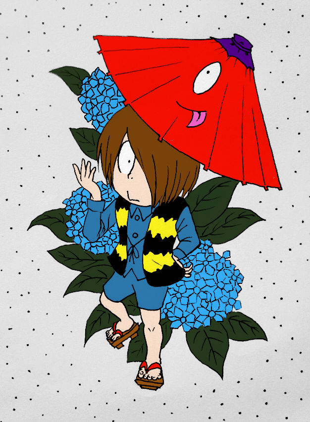 鬼太郎 紫陽花 はいのいづき イラスト Art Street アートストリート