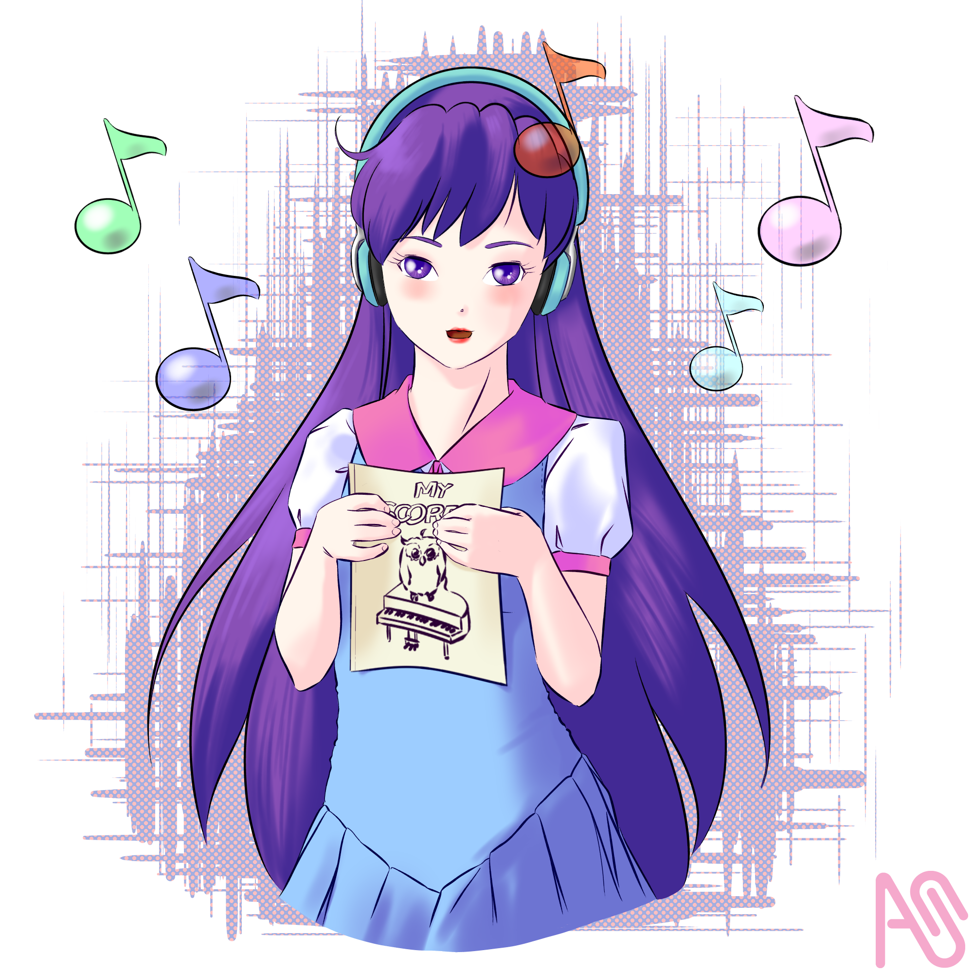 Music lover & composer Xi Xi Wang chan - Illustrations ART street