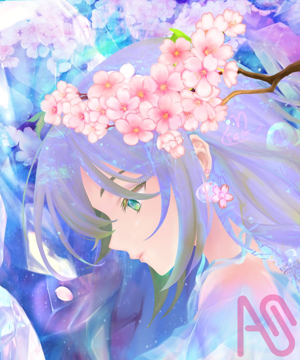 女神 Illust of 宇佐木さき CherryBlossomIllustrationCampaign original
