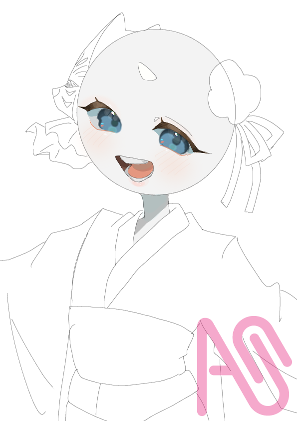 下書きから線画、塗り Illust of アサガオ 自分絵 WIP 暇潰し 代理 アサガオ Countryhumans カンヒュ