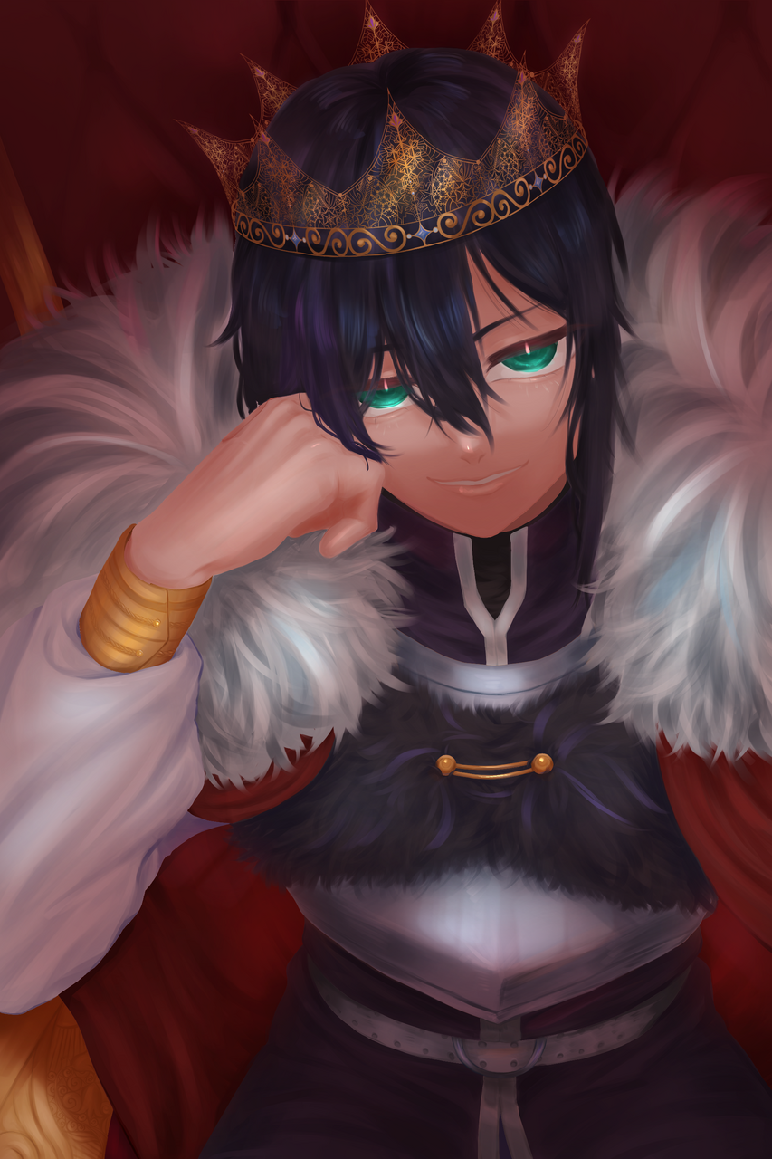 【ご依頼絵】リノア・ツァーリ Illust of あらゆる意欲低下中の湯呑！ impasto crown 依頼絵