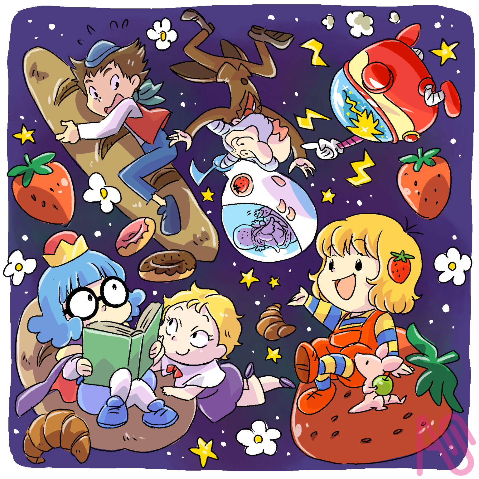 夢の星のボタンノーズ かを - Illustrations ART street