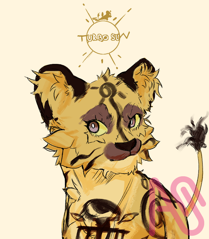 Redesign of Sun ✨ Illust of Turbo_sun56 animal cat cute manga oc medibang Lion afro feline TheLionKing
