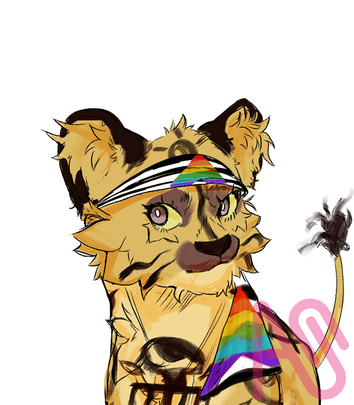 Redesign of Sun ✨ Illust of Turbo_sun56 animal cat cute manga oc medibang Lion afro feline TheLionKing
