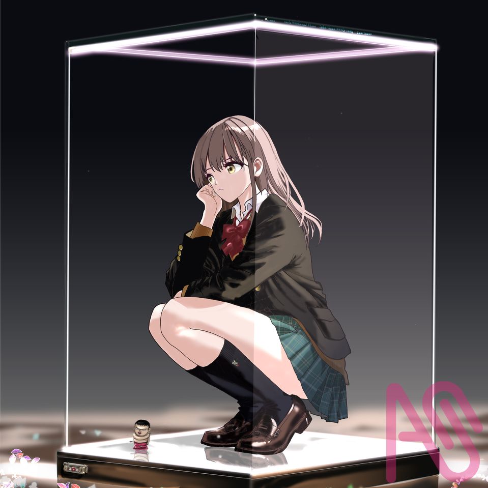 アクリルケージ Illust of アオキ girl uniform フィギュア oc schoolgirl SFファンタジー japanesegirl アオキガール ねじ式