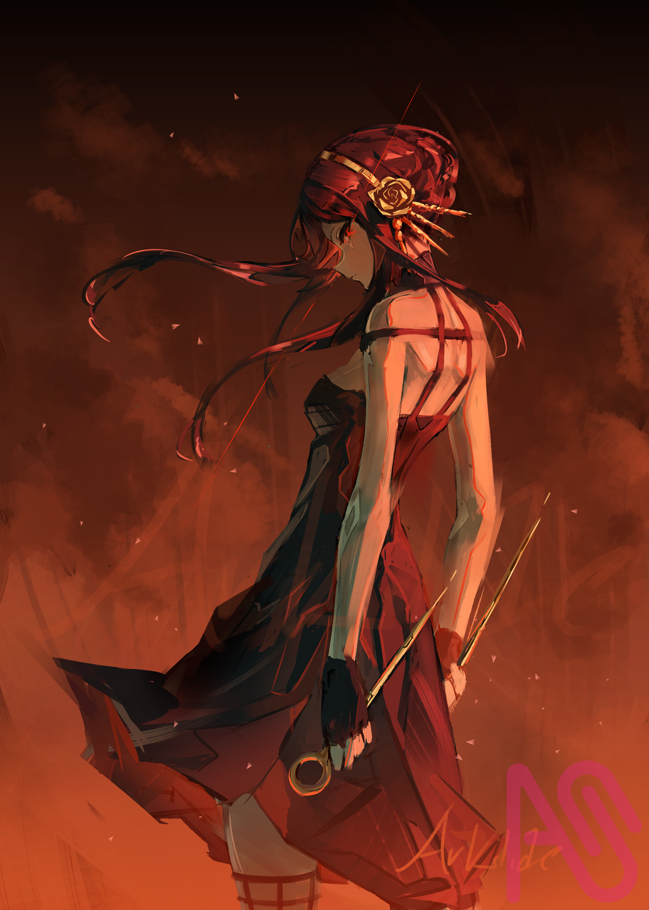 Yor Illust of Arkilide girl fanart art anime animegirl illustrations animeart animefanart