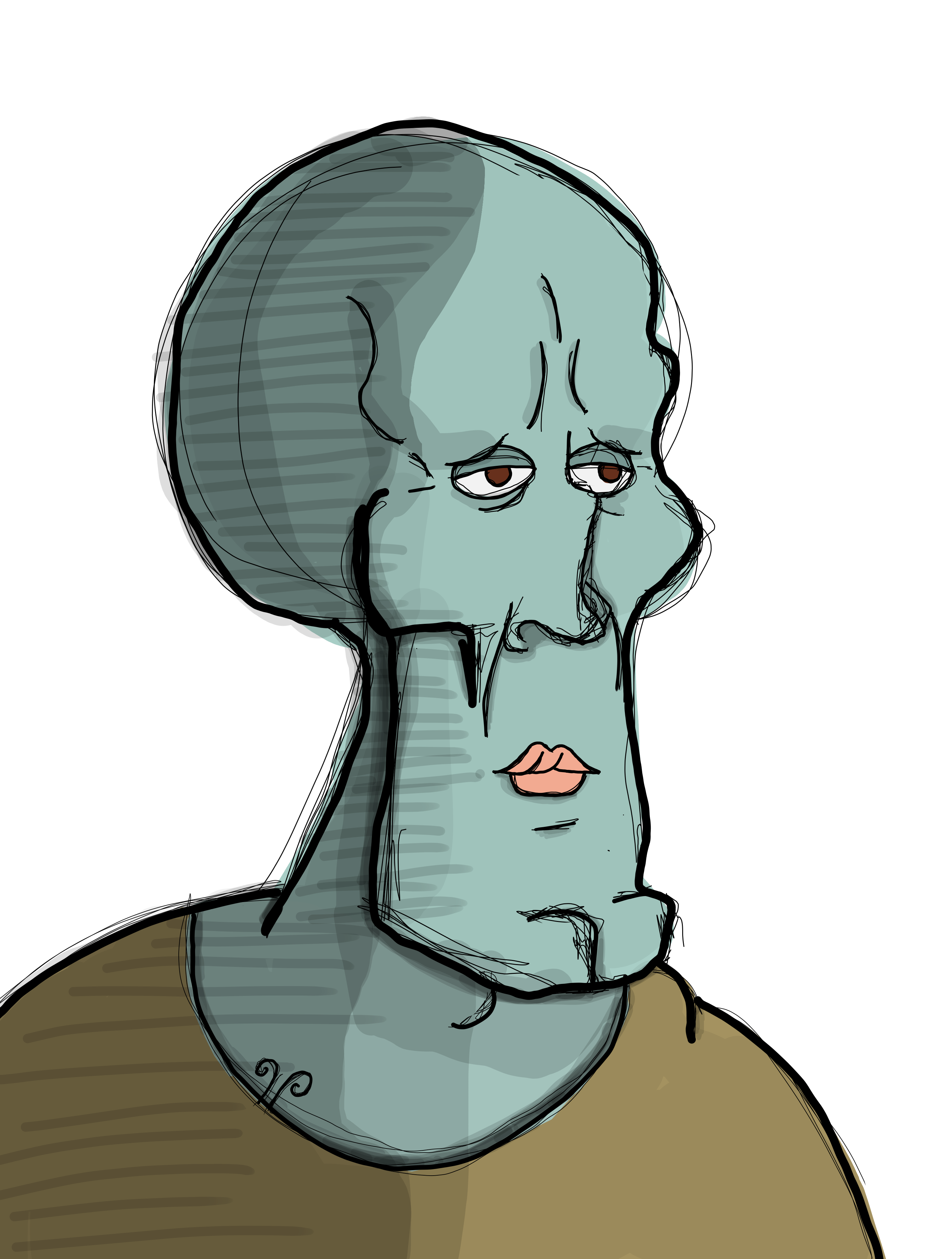 Beautiful Squidward user463 - Illustrations ART street