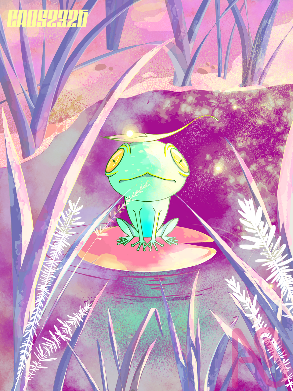 "Ilustracion de Rana" Illust of Caos2326 animal art wallpaper Rana artedigital