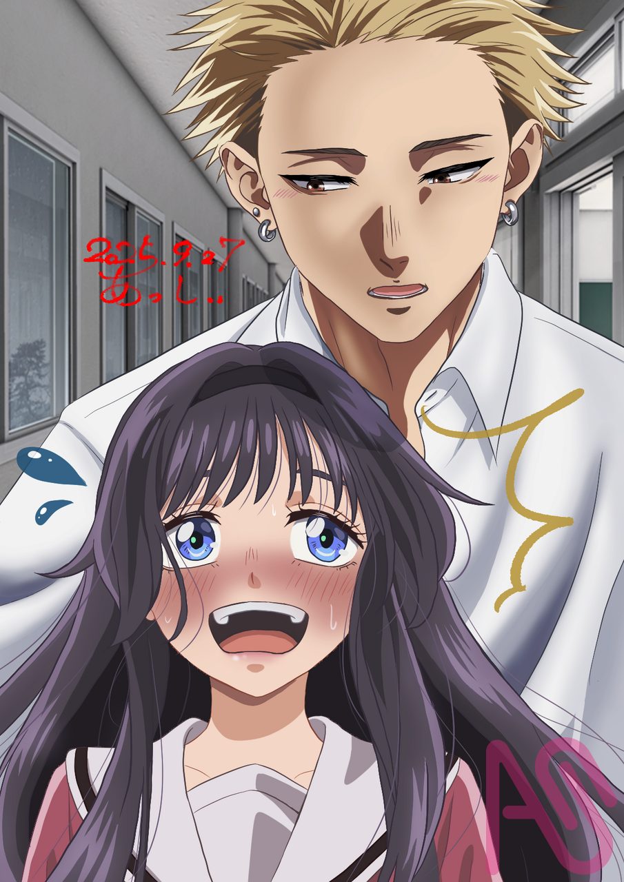 薫る花は凛と咲く Illust of あっしぃ fanfic fanart CLIPSTUDIOPAINT anime 薫子 薫る花は凛と咲く 和栗薫子 紬凛太郎 凛太郎 薫る花