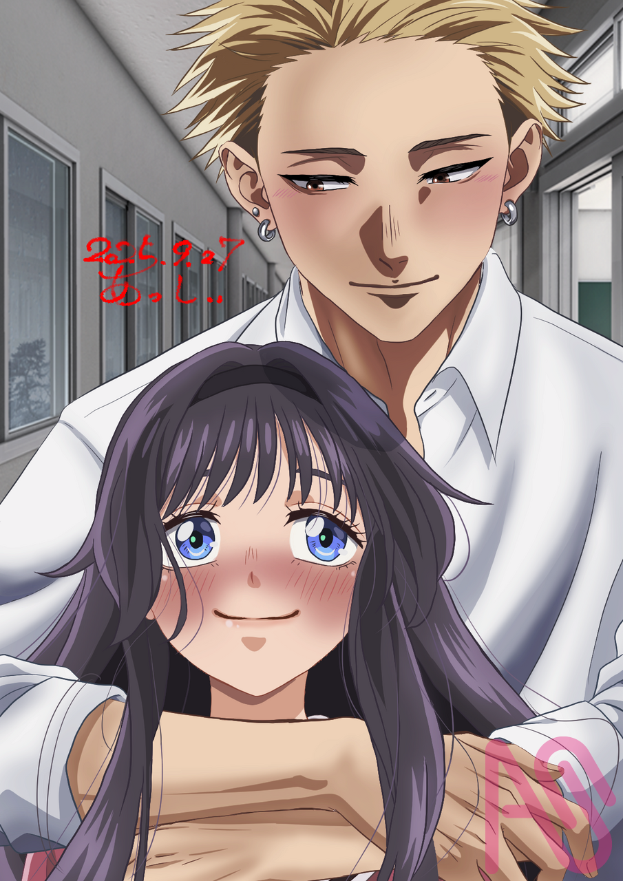 薫る花は凛と咲く Illust of あっしぃ fanfic fanart CLIPSTUDIOPAINT anime 薫子 薫る花は凛と咲く 和栗薫子 紬凛太郎 凛太郎 薫る花